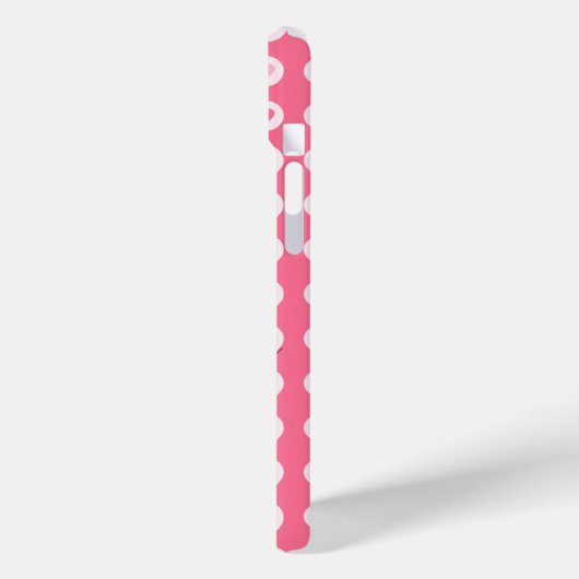 Aangepaste Monogram Initialen Roze Harten Case-Mate iPhone Case (Achterkant / Links)