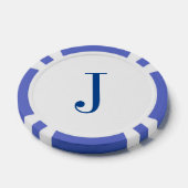 Aangepaste Monogram Initialen Vaders Dag Poker Chi Pokerchips (Enkel)