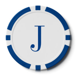 Aangepaste Monogram Initialen Vaders Dag Poker Chi Pokerchips