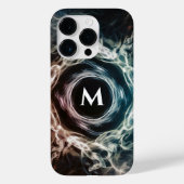 Aangepaste Monogram iPhone Case met Smoke Design (Achterkant)