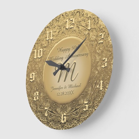 Aangepaste monogram Jubileum klok (Hoek)