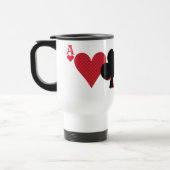 Aangepaste monogram Kaart Bridge & Poker afspelen Reisbeker (Links)