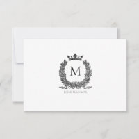 Aangepaste  Monogram kaart met grote afmetingen