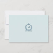 Aangepaste  Monogram kaart met grote afmetingen Notitiekaartje (Voorkant)