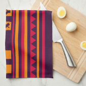 Aangepaste monogram Keukenhanddoek met quilt patro (Quarter Fold)