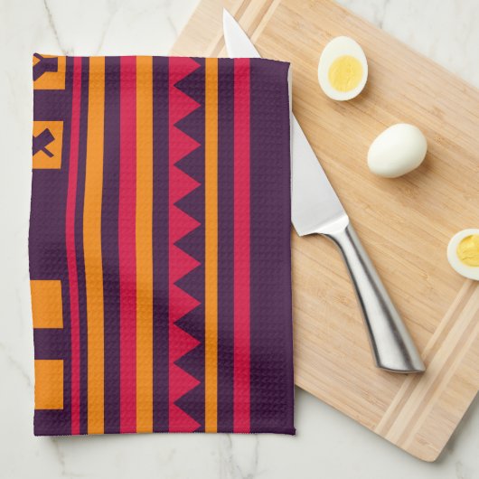 Aangepaste monogram Keukenhanddoek met quilt patro (Quarter Fold)