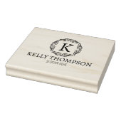 aangepaste monogram, klein bedrijf groot rubberstempel (Stempel)