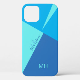 Aangepaste monogram Kleur Blokkeert telefoondozen Case-Mate iPhone Case