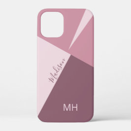 Aangepaste monogram Kleur Blokkeert telefoondozen Case-Mate iPhone Case