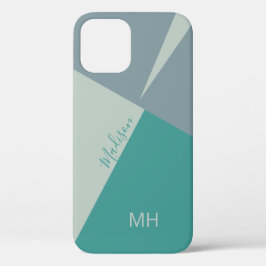 Aangepaste monogram Kleur Blokkeert telefoondozen Case-Mate iPhone Case