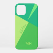 Aangepaste monogram Kleur Blokkeert telefoondozen Case-Mate iPhone Case (Achterkant)