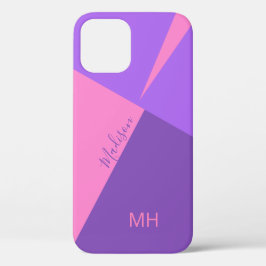 Aangepaste monogram Kleur Blokkeert telefoondozen Case-Mate iPhone Case