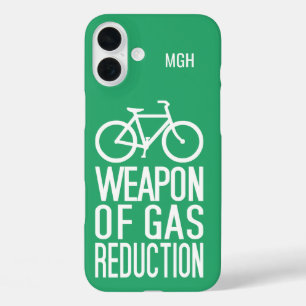 Aangepaste Monogram & Kleur Fiets iPhone 16 Plus Hoesje