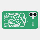 Aangepaste Monogram & Kleur Fiets iPhone Hoesje (Achterkant horizontaal)