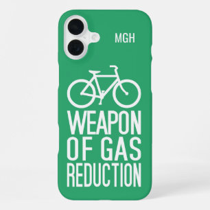 Aangepaste Monogram & Kleur Fiets iPhone 16 Plus Hoesje