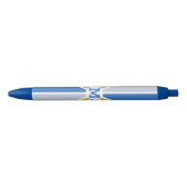 Aangepaste monogram kleurenwiel / Rays Blauwe Inkt Pen (Voorkant)