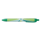 Aangepaste monogram kleurenwiel / Rays Zwarte Inkt Pen (Bodem)