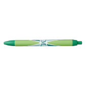Aangepaste monogram kleurenwiel / Rays Zwarte Inkt Pen (Voorkant)