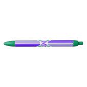 Aangepaste monogram kleurenwiel / Rays Zwarte Inkt Pen (Voorkant)