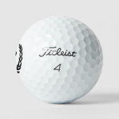 Aangepaste monogram kuif logo Golfballen (Logo)