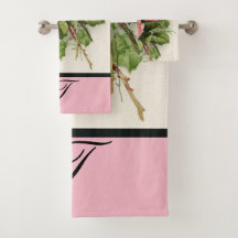 Aangepaste monogram kunst Rozen