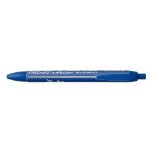 Aangepaste monogram LAPLAND Blauwe Inkt Pen (Achterkant)