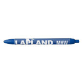 Aangepaste monogram LAPLAND Blauwe Inkt Pen (Voorkant)