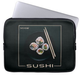 Aangepaste monogram laptophoezen van Sushi Laptop Sleeve