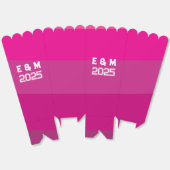 Aangepaste Monogram Liefde Bedankdoosjes (Ongevouwen)