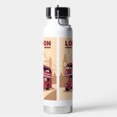 Aangepaste monogram LONDON Waterfles (Links)