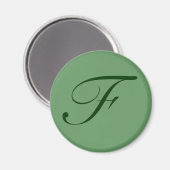 Aangepaste monogram magneet (Voorkant / Achterkant)