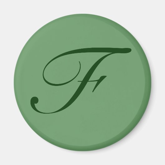 Aangepaste monogram magneet (Voorkant)