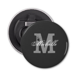 Aangepaste monogram magnetisch bier flesopener button flesopener