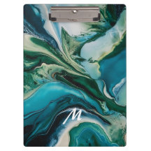 Aangepaste monogram marmeren hars