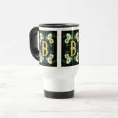 Aangepaste monogram met je eerste naam Madeliefje Reisbeker (Voorkant links)