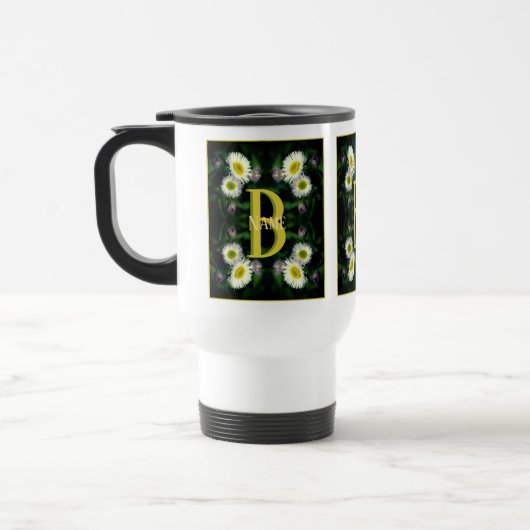 Aangepaste monogram met je eerste naam Madeliefje Reisbeker (Links)