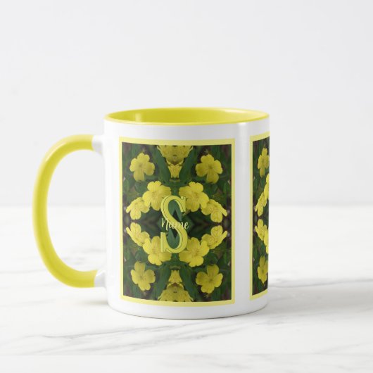 Aangepaste monogram met uw eerste naam Geranium Ku Mok (Links)