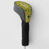 Aangepaste monogram met uw eerste sleutelbloem kun golfheadcover (Schuin)