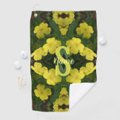 Aangepaste Monogram Met Uw Initiële Naam Ooievaars Golfhanddoek (Insitu)