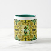 Aangepaste Monogram Met Uw Initiële Sleutelbloem K Mok (Midden)
