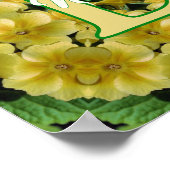 Aangepaste Monogram Met Uw Initiële Sleutelbloem K Poster (Hoek)