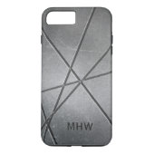 Aangepaste monogram metaal Patroon Case-Mate iPhone Case (Achterkant)