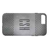 Aangepaste monogram metaal Patroon Case-Mate iPhone Case (Achterkant (Horizontaal))