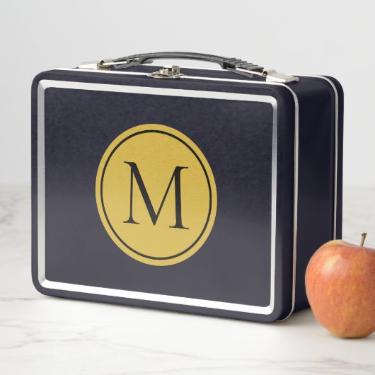 Aangepaste Monogram Metalen Lunch Box Stijlvol en (In situ)