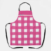 Aangepaste monogram Modern Buffalo Controle Schort (Voorkant)