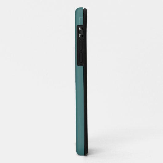 Aangepaste monogram, moderne aqua groen Case-Mate iPhone case (Achterkant/links)