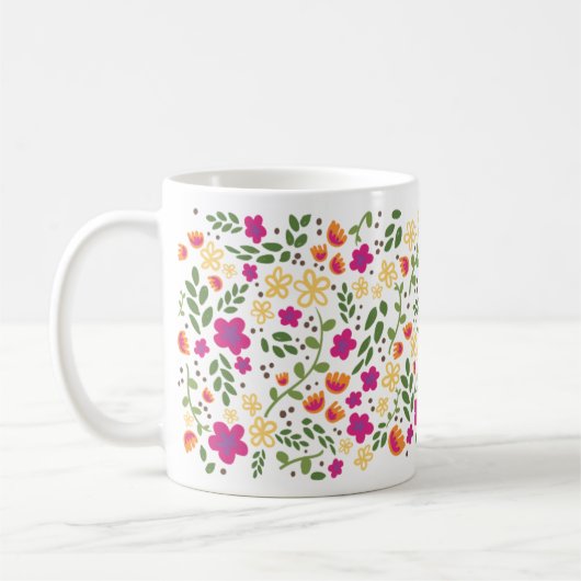 Aangepaste monogram  Mok voor meisjes (Links)