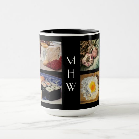 Aangepaste monogram mokken 2 (Midden)