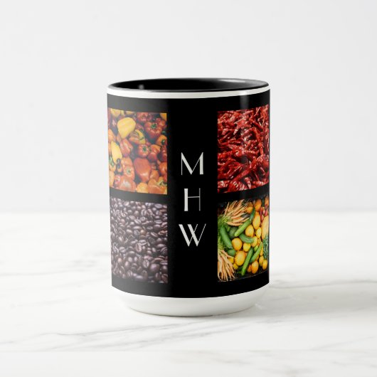 Aangepaste monogram mokken 3 (Midden)