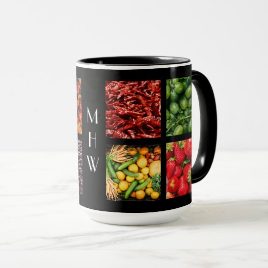 Aangepaste monogram mokken 3 (Voorkant rechts)